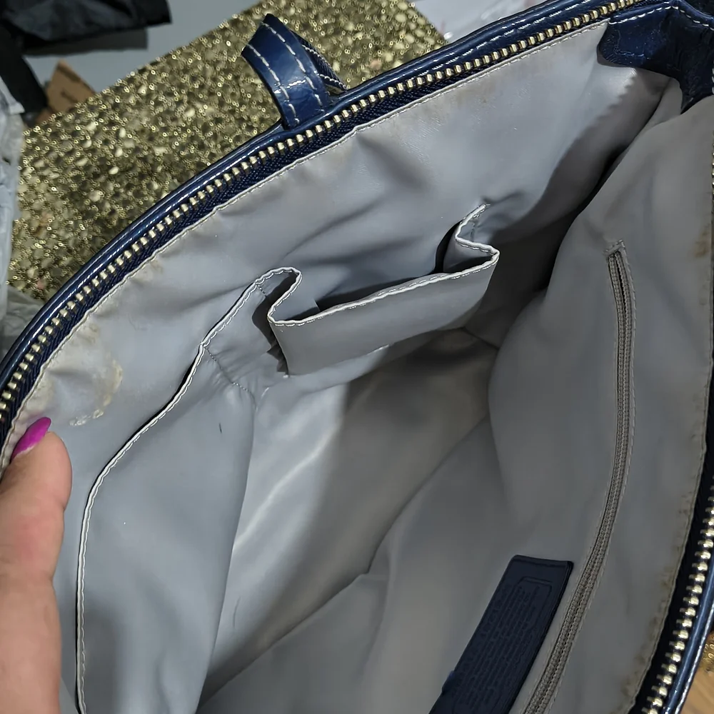 Coach Blue Tote Bag - Picture 10 of 13